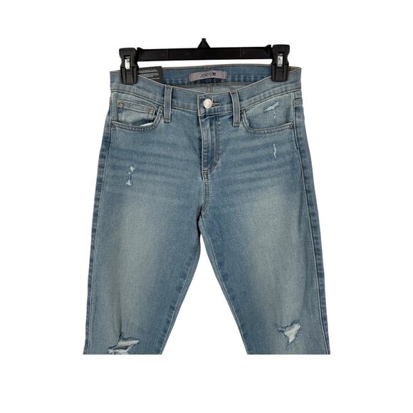 Joe's Jeans straight crop Mid-Rise Distressed Denim size 25 - Picture 2 of 6